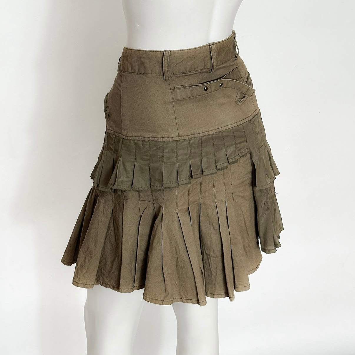 Maitresse ruffle pleated layer skirt