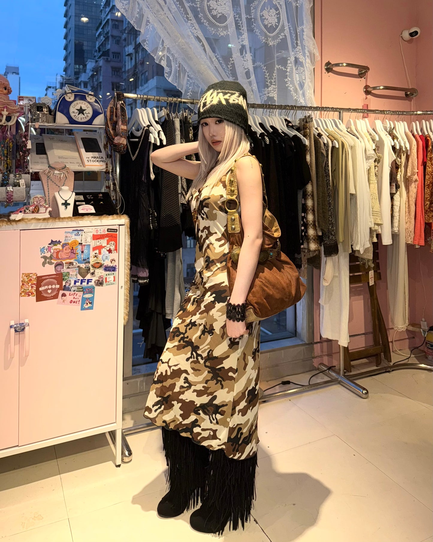 Kathy brown suede bag