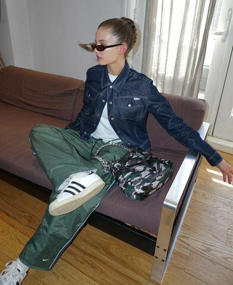 Heaven Marc Jacobs camo pillow chains bag