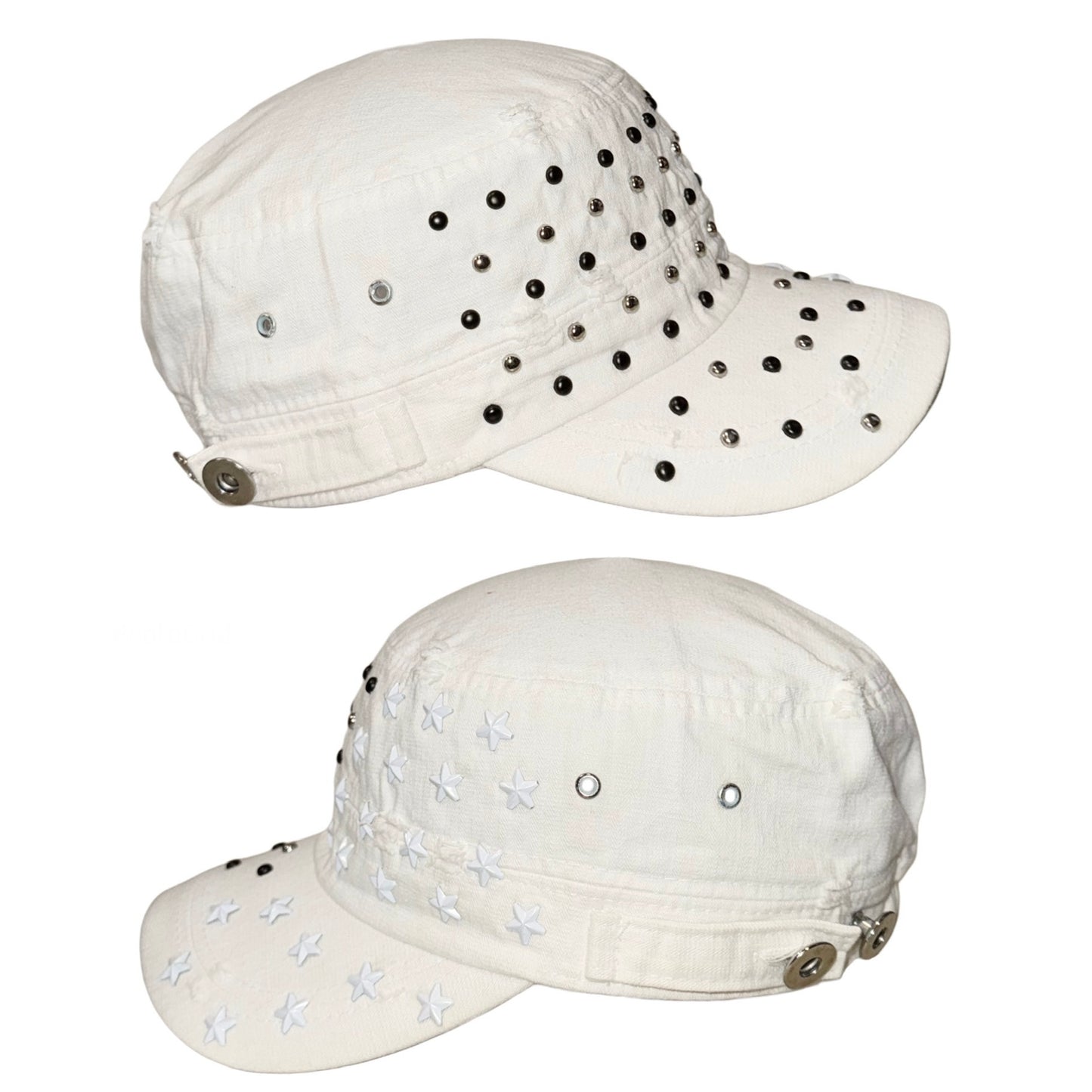 White rivets star hat