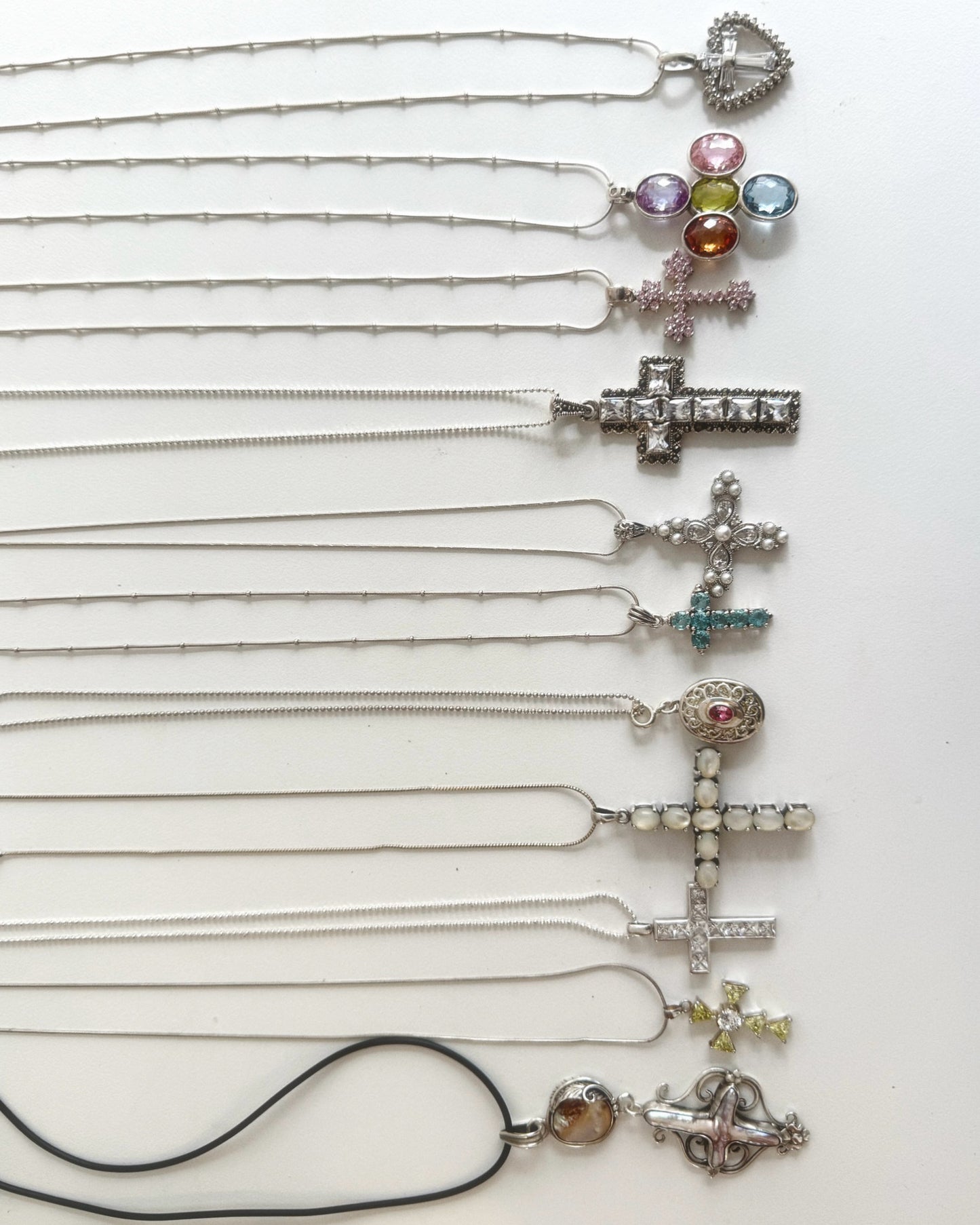 Vintage cross necklaces
