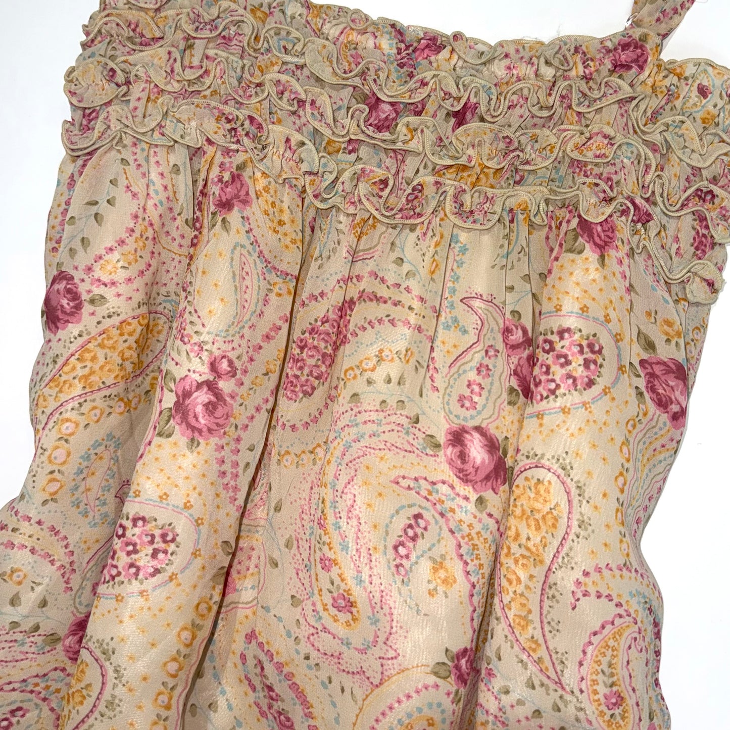 Paisley floral tank