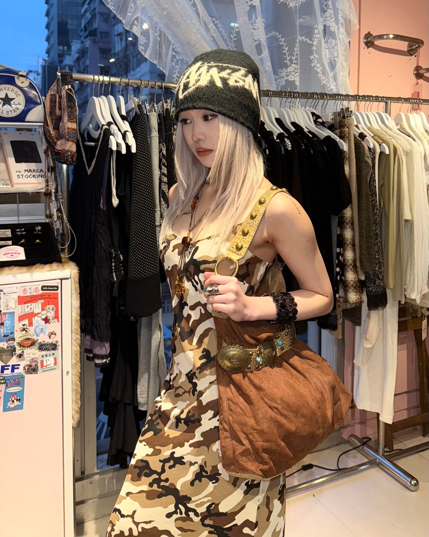 Kathy brown suede bag