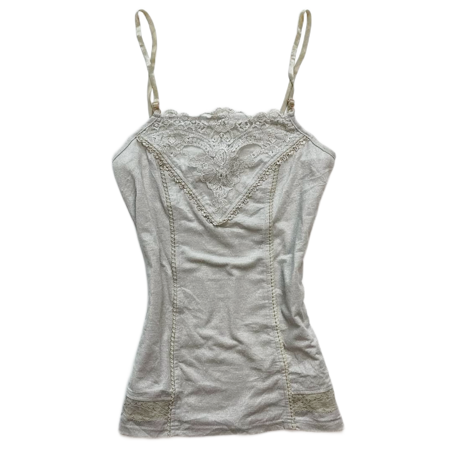 Ozz Angelo grey lace tank