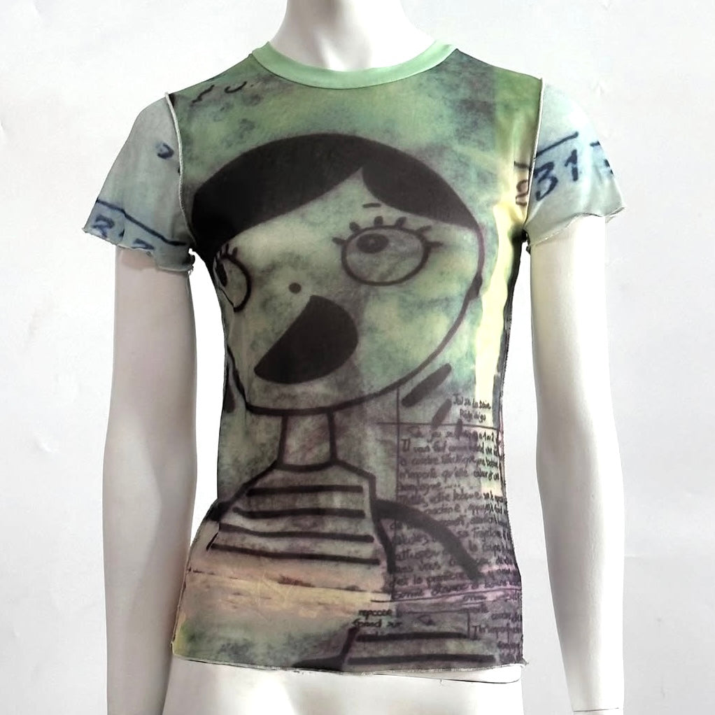 Ovp graphic mesh top