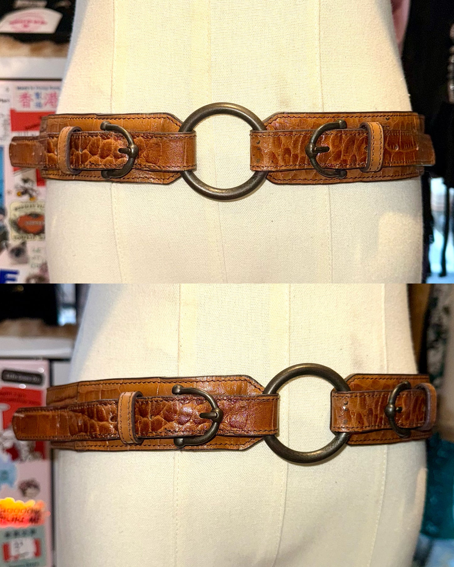 Vintage chunky belt