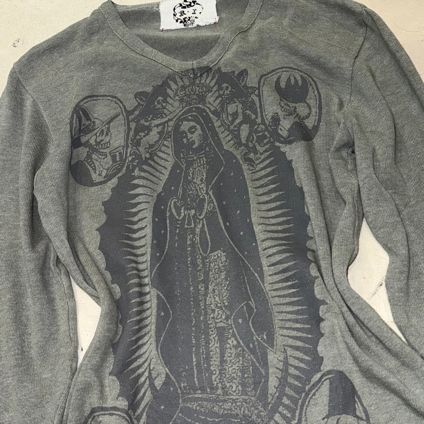 Maria skull grey long sleeve