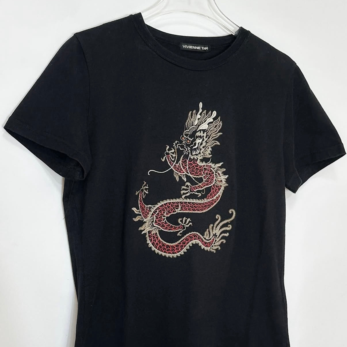 Vivienne Tam dragon embroidered top
