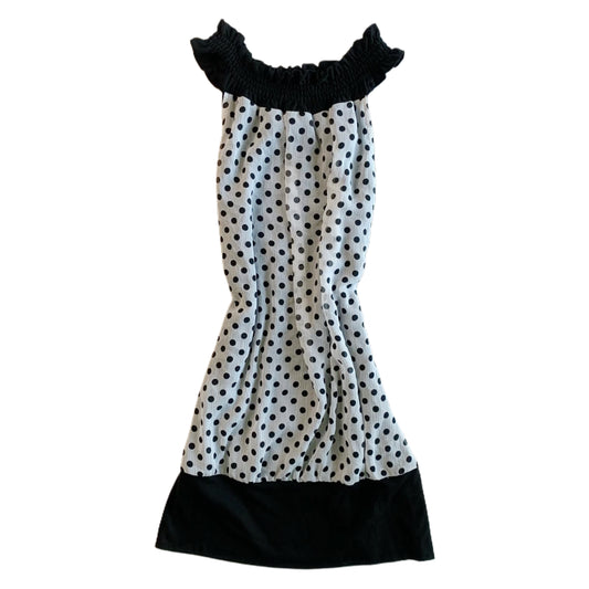 Polka dots mesh dress
