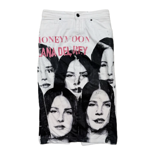 Lana Del Rey portrait white skirt (remade)