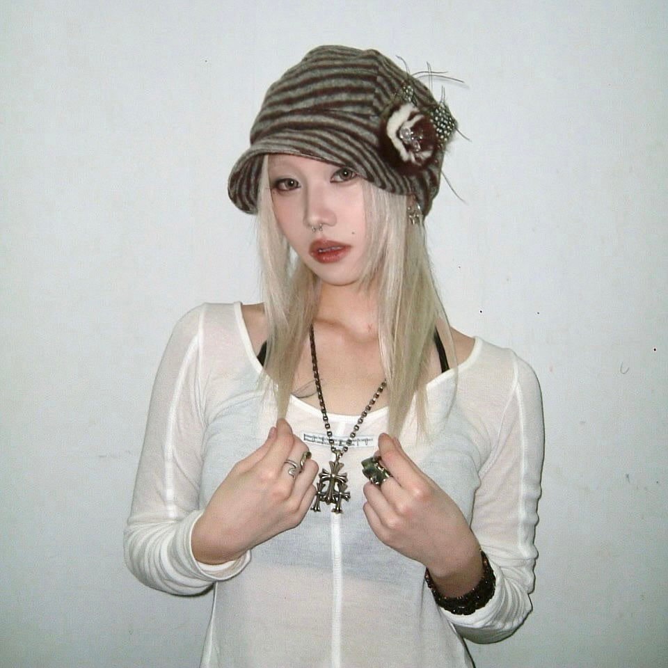 Striped hat