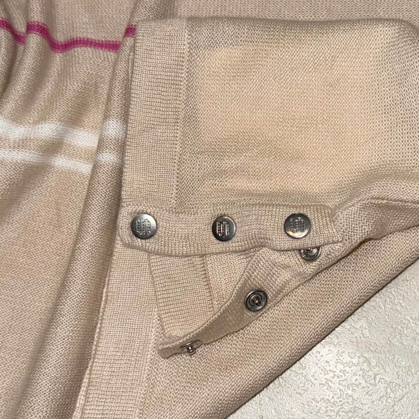 Ivory striped long sleeve