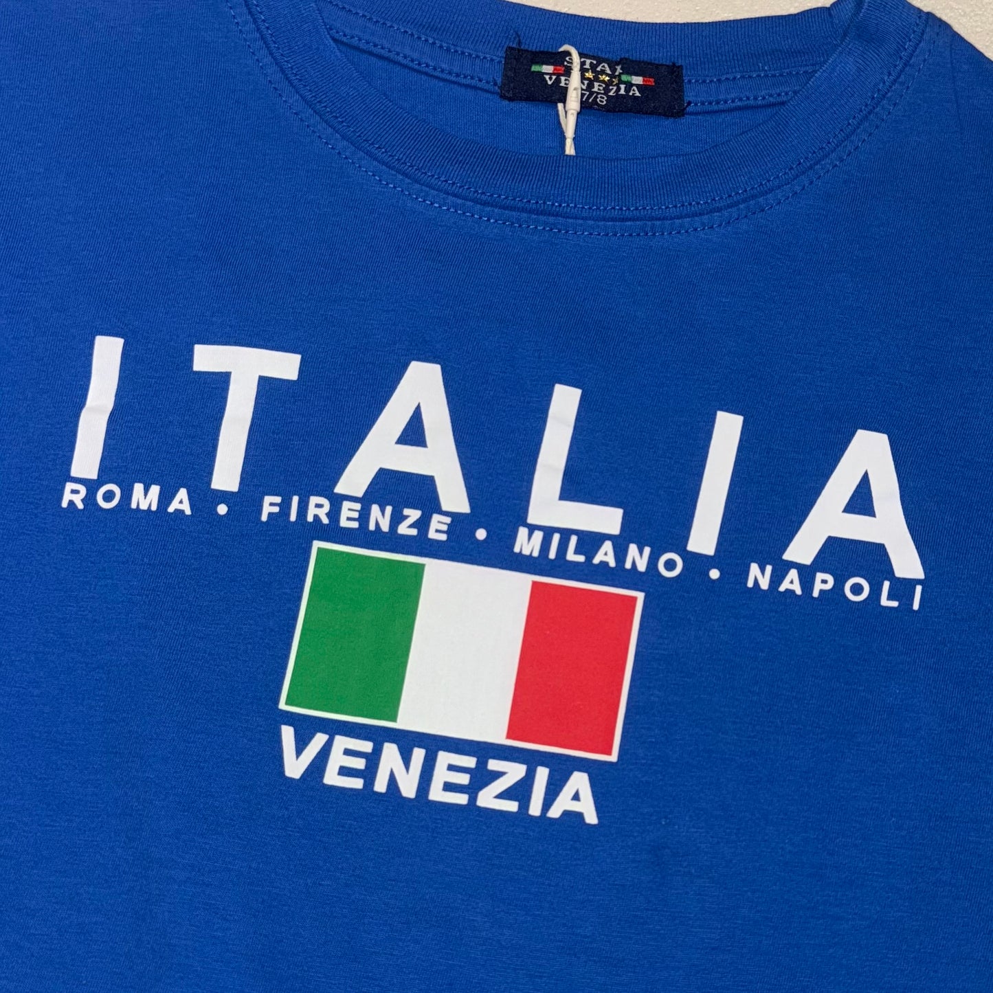 Italia blue tee