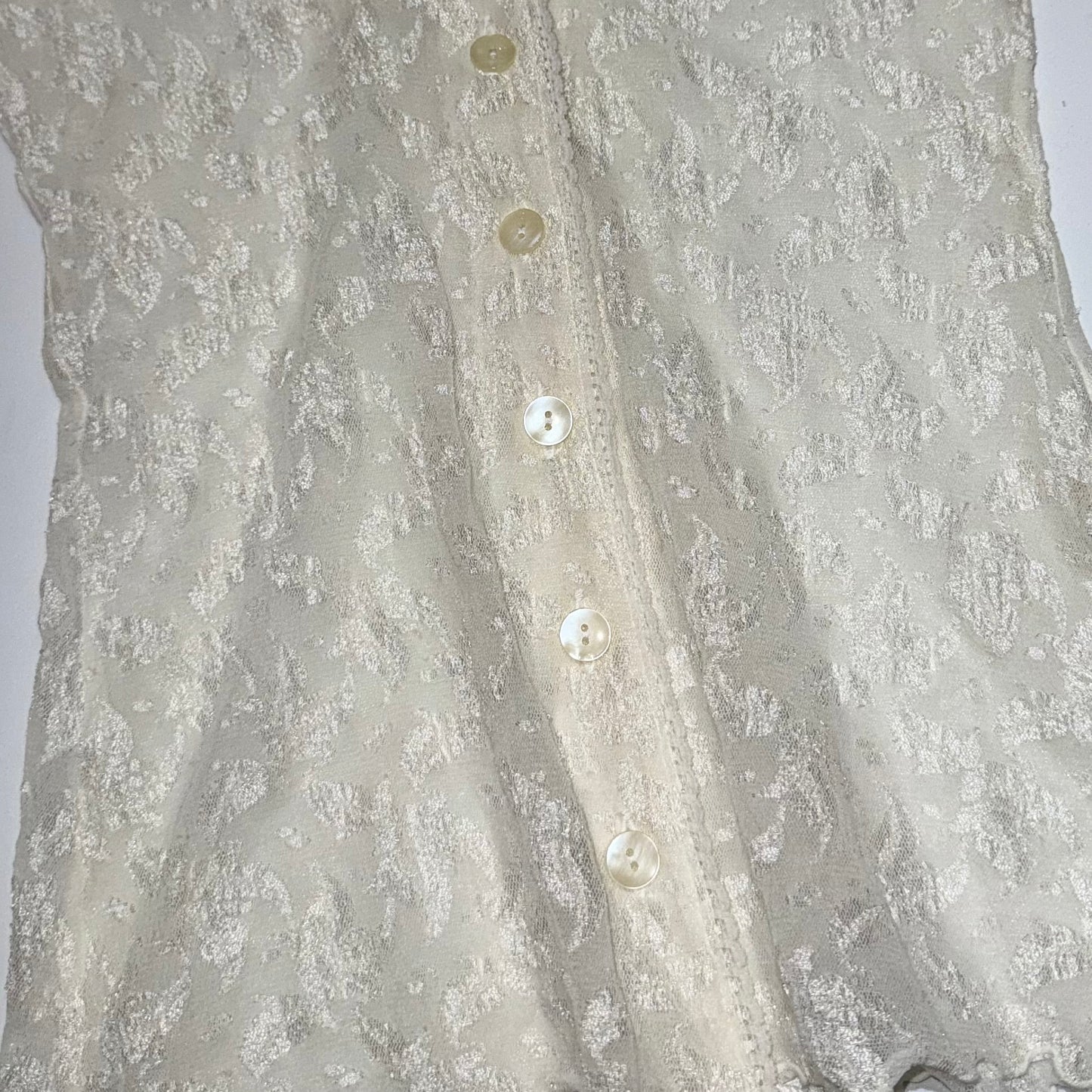 Cream lace shirt