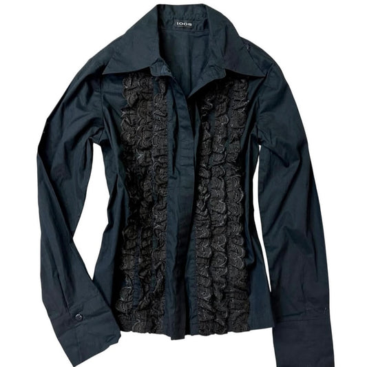 1008 black lace shirt