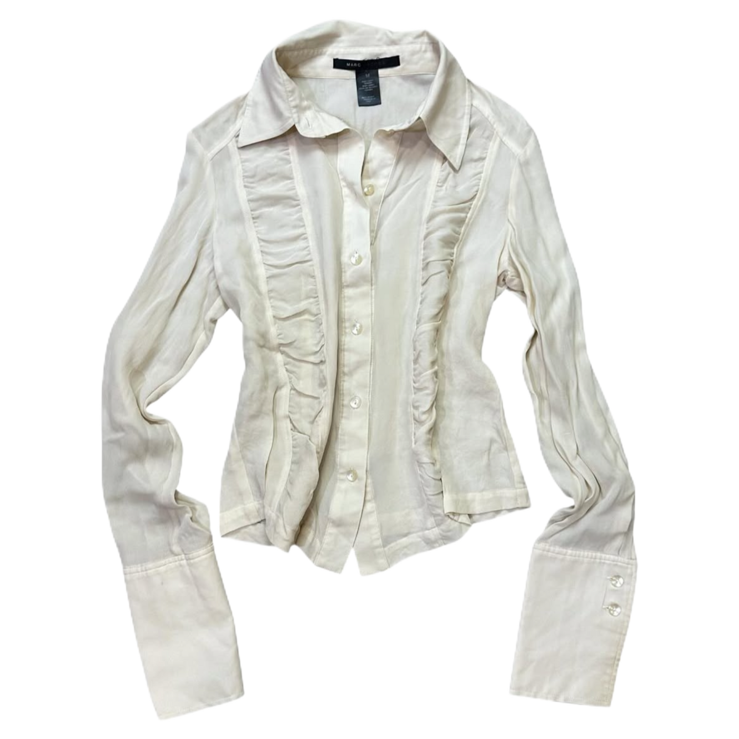 Marc Jacobs ivory mesh shirt