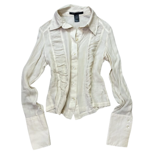 Marc Jacobs ivory mesh shirt