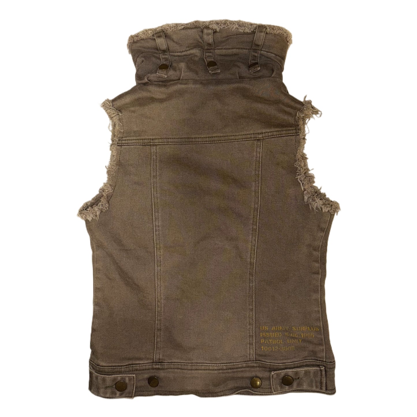Brown cargo vest