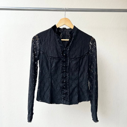 Black lace shirt
