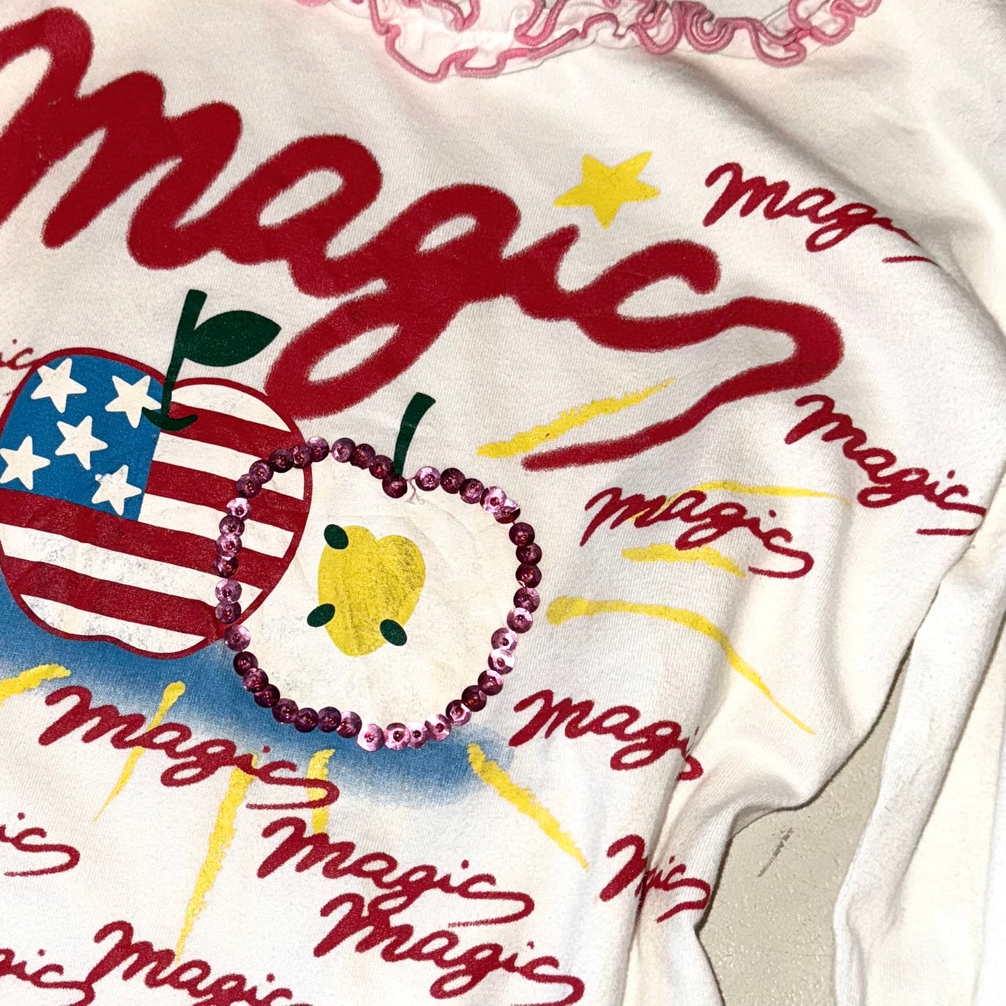 Magic apple red ruffle long sleeve