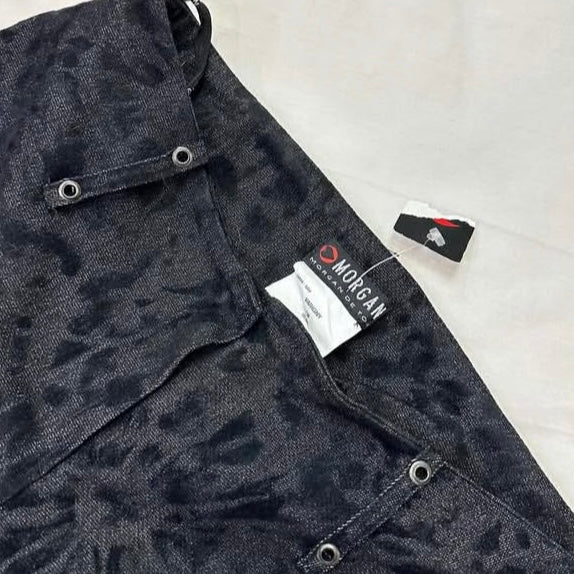 Morgan de toi pants with tone on tone pattern