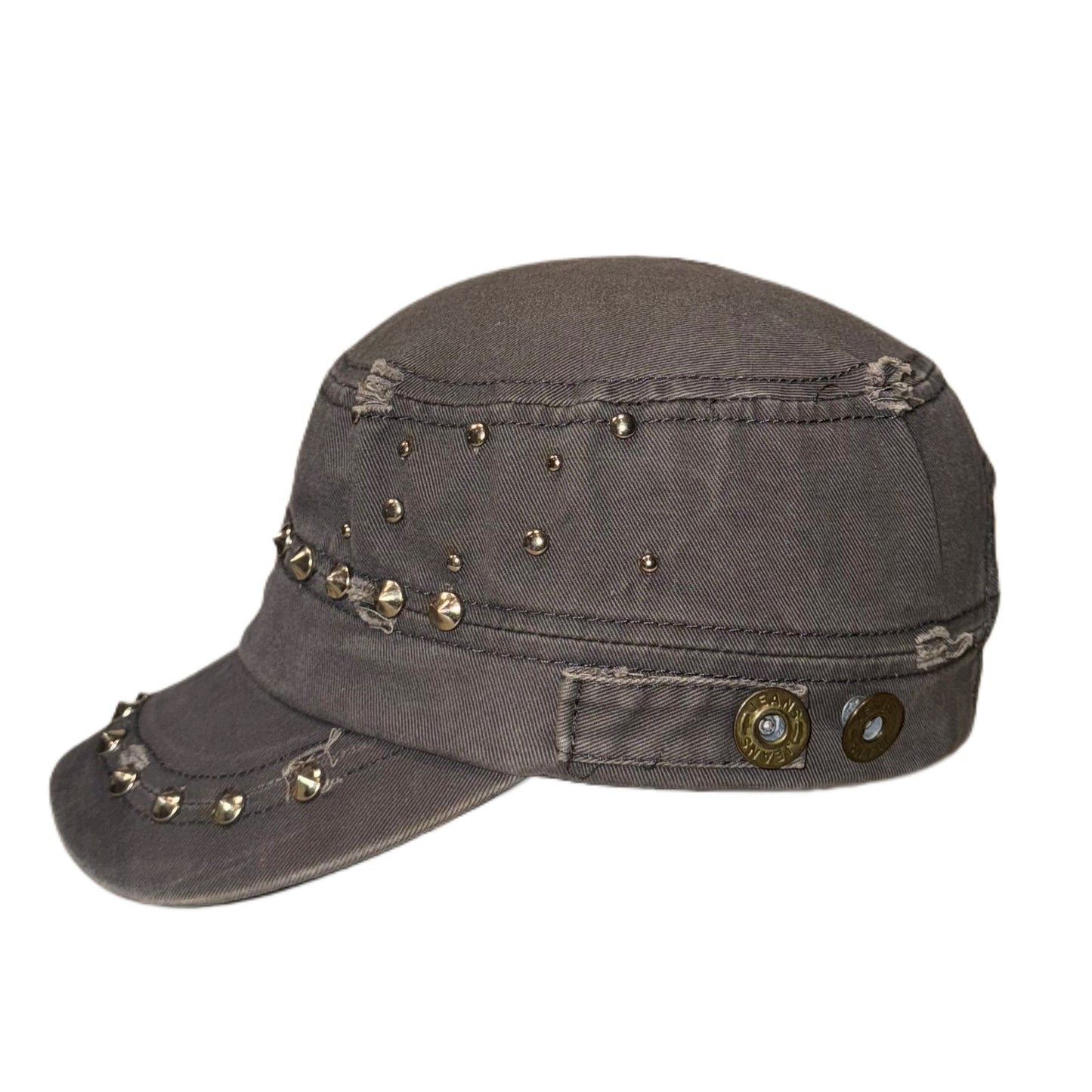 Grey rivet cap