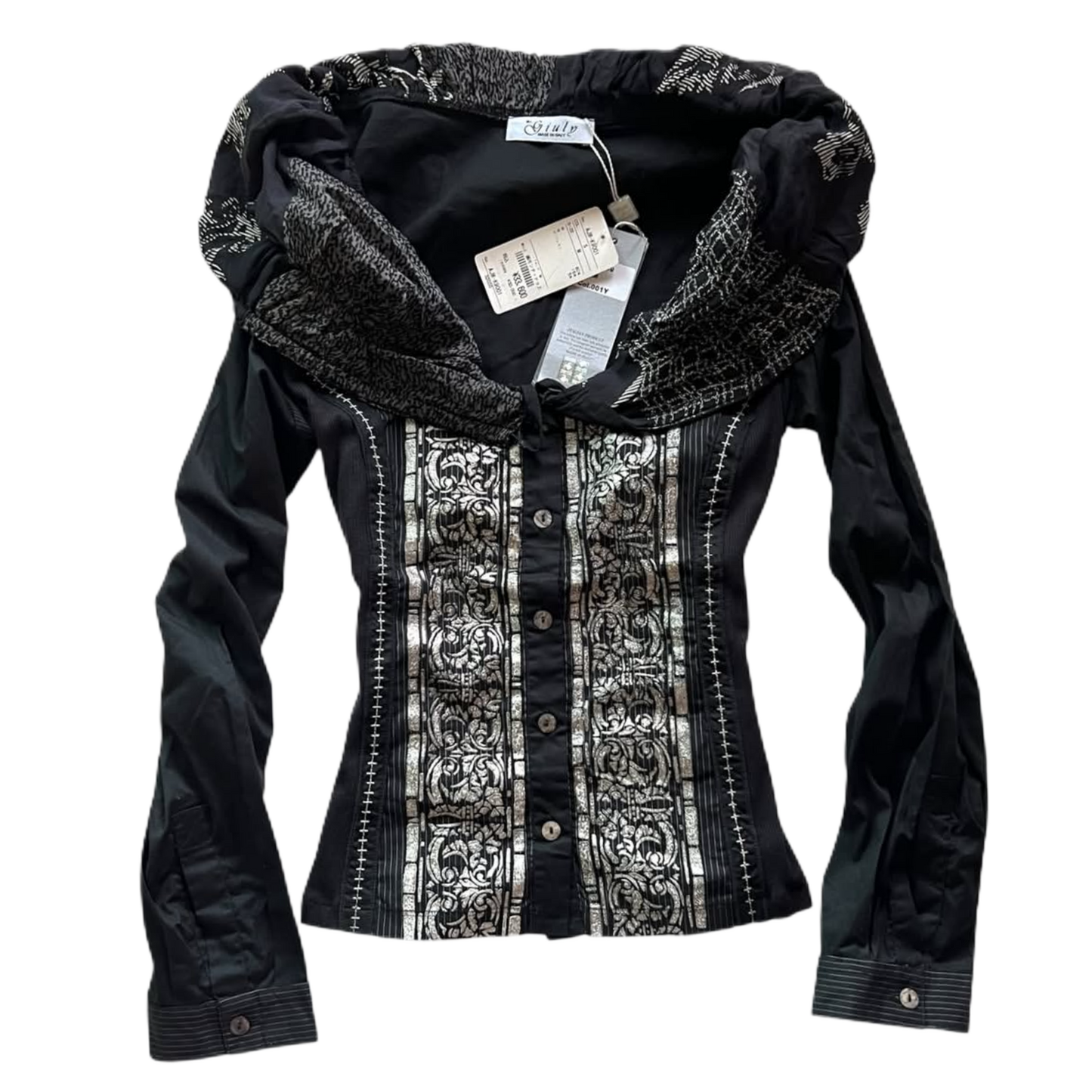 Black button up shirt