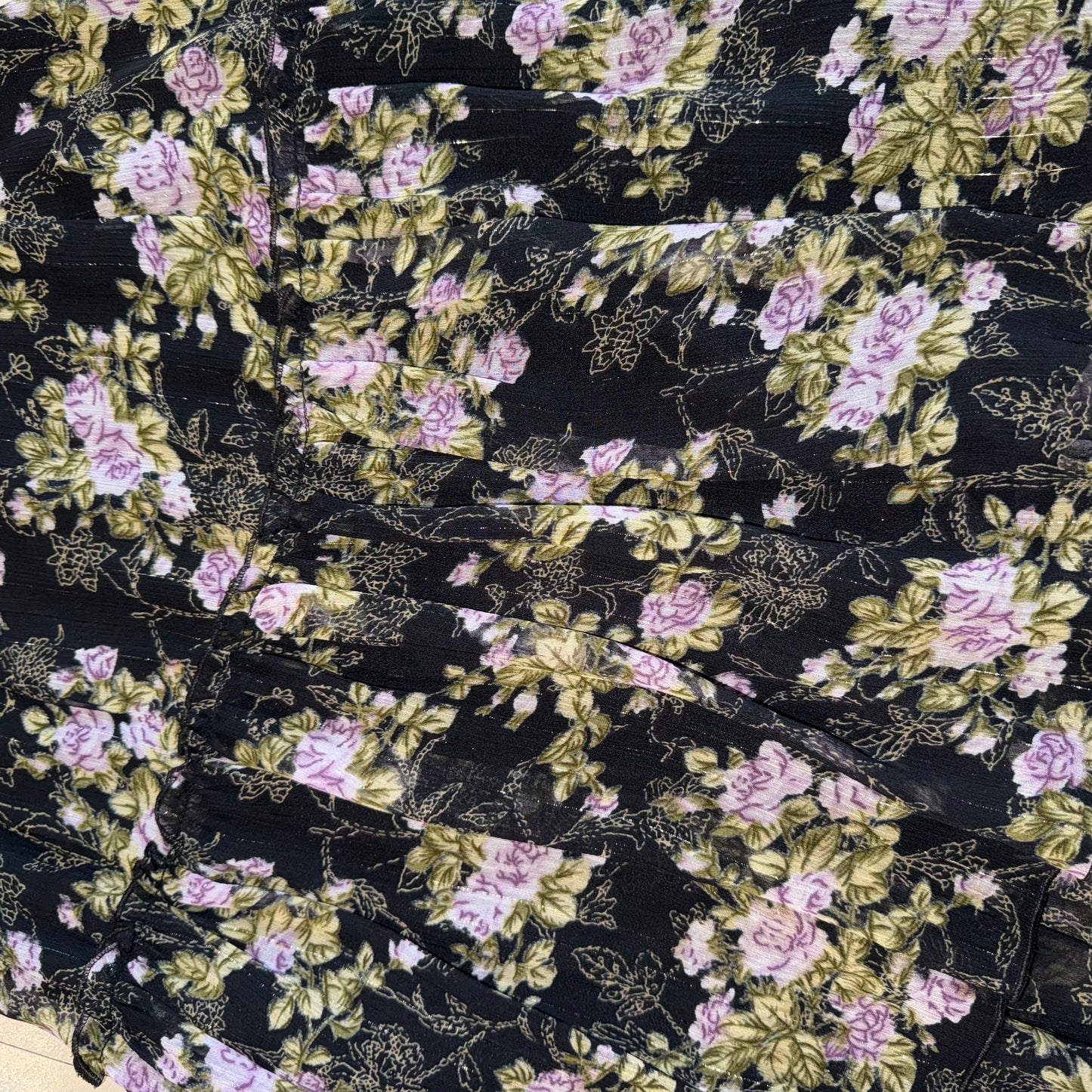 floral mesh dress