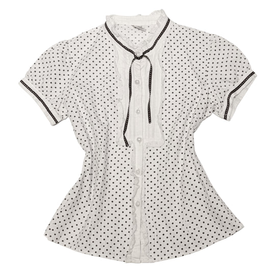 Polka dot lace top