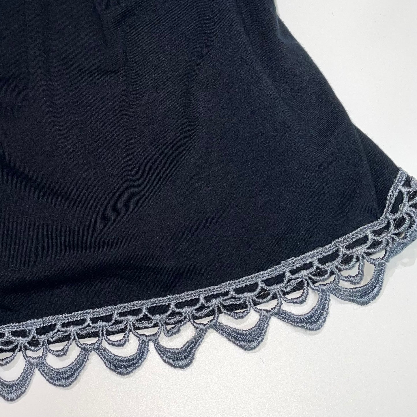 Axes black grey lace halter