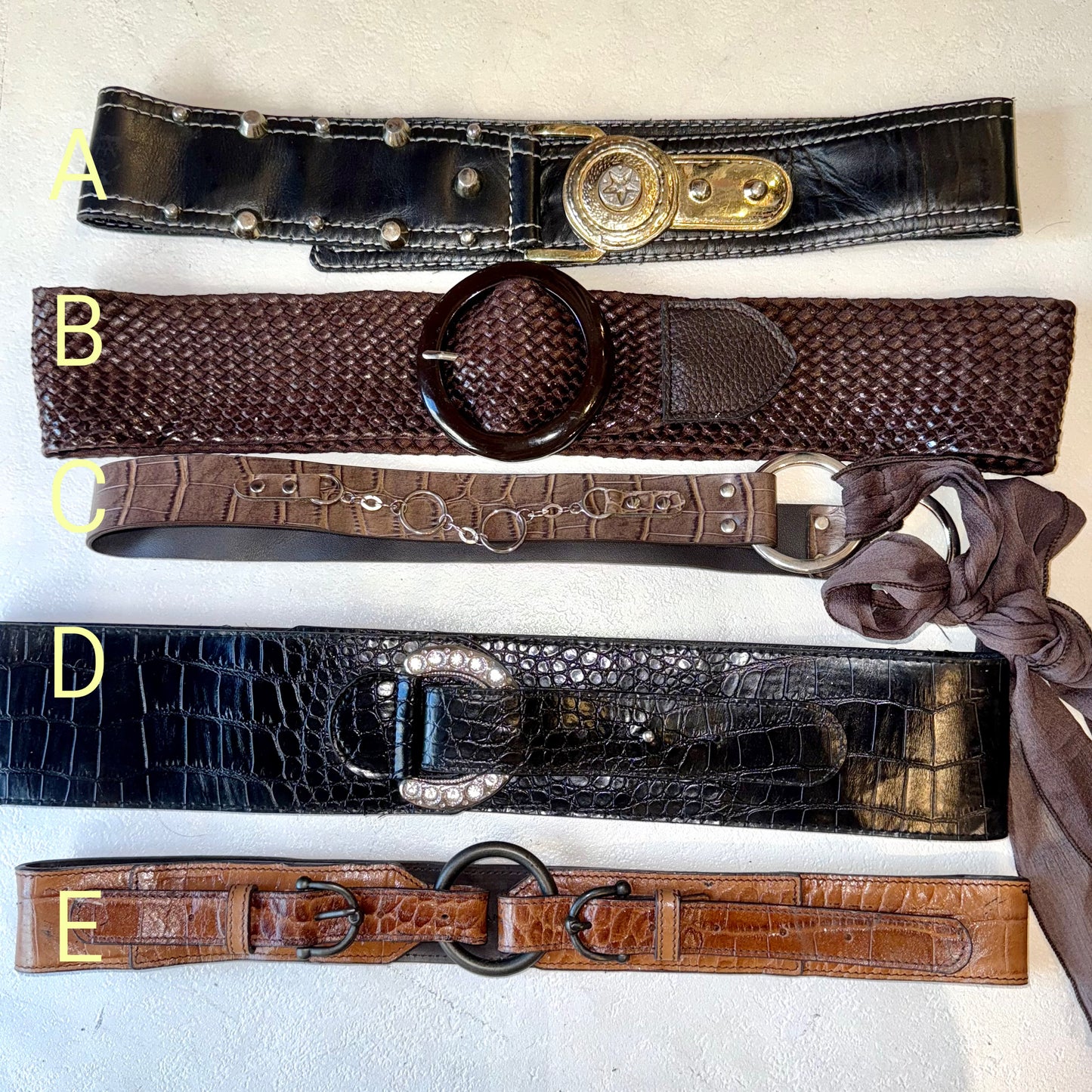 Vintage chunky belt