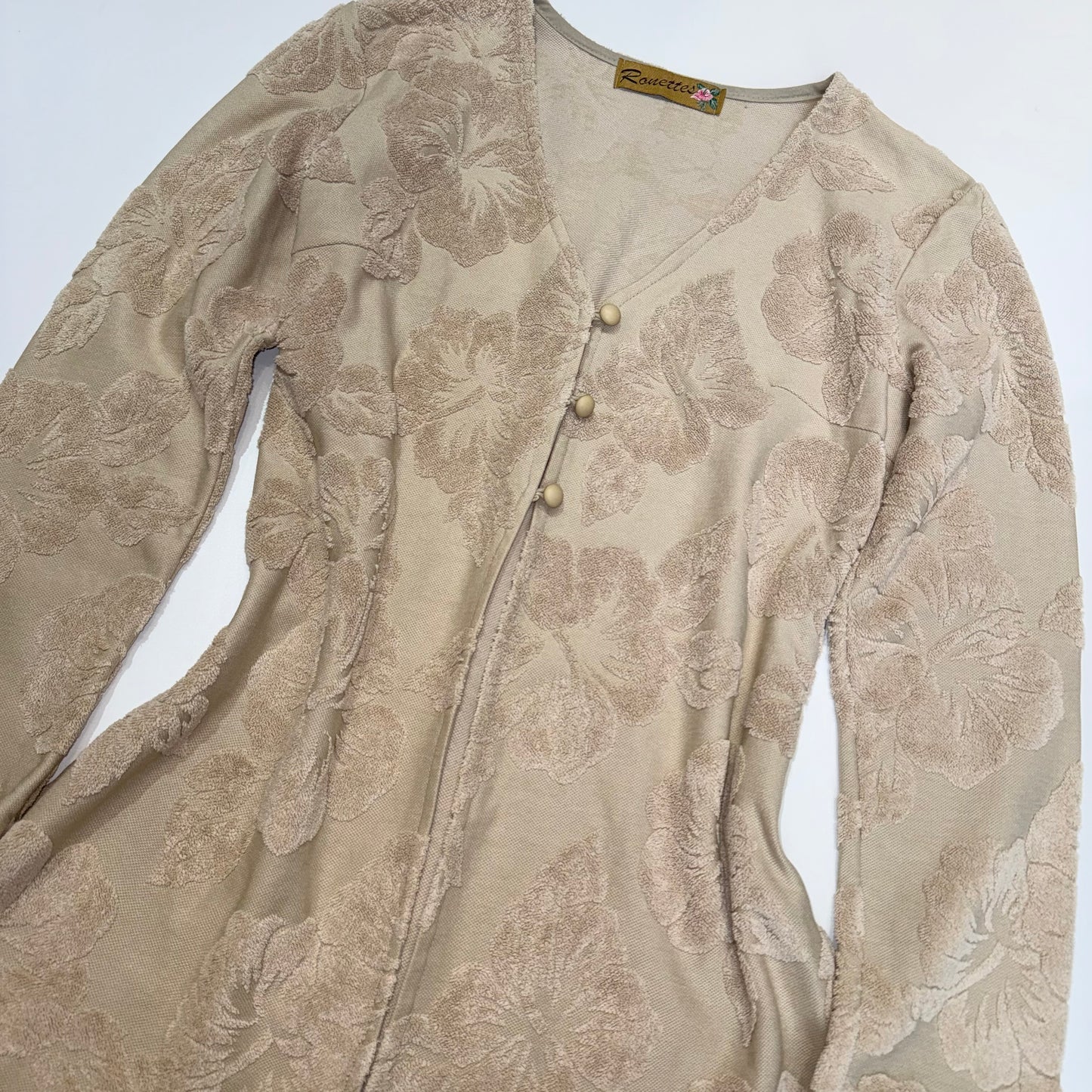 Beige floral outer