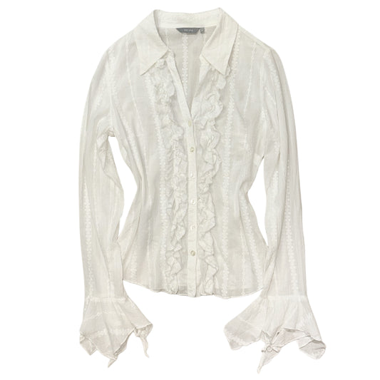 White embroidered shirt