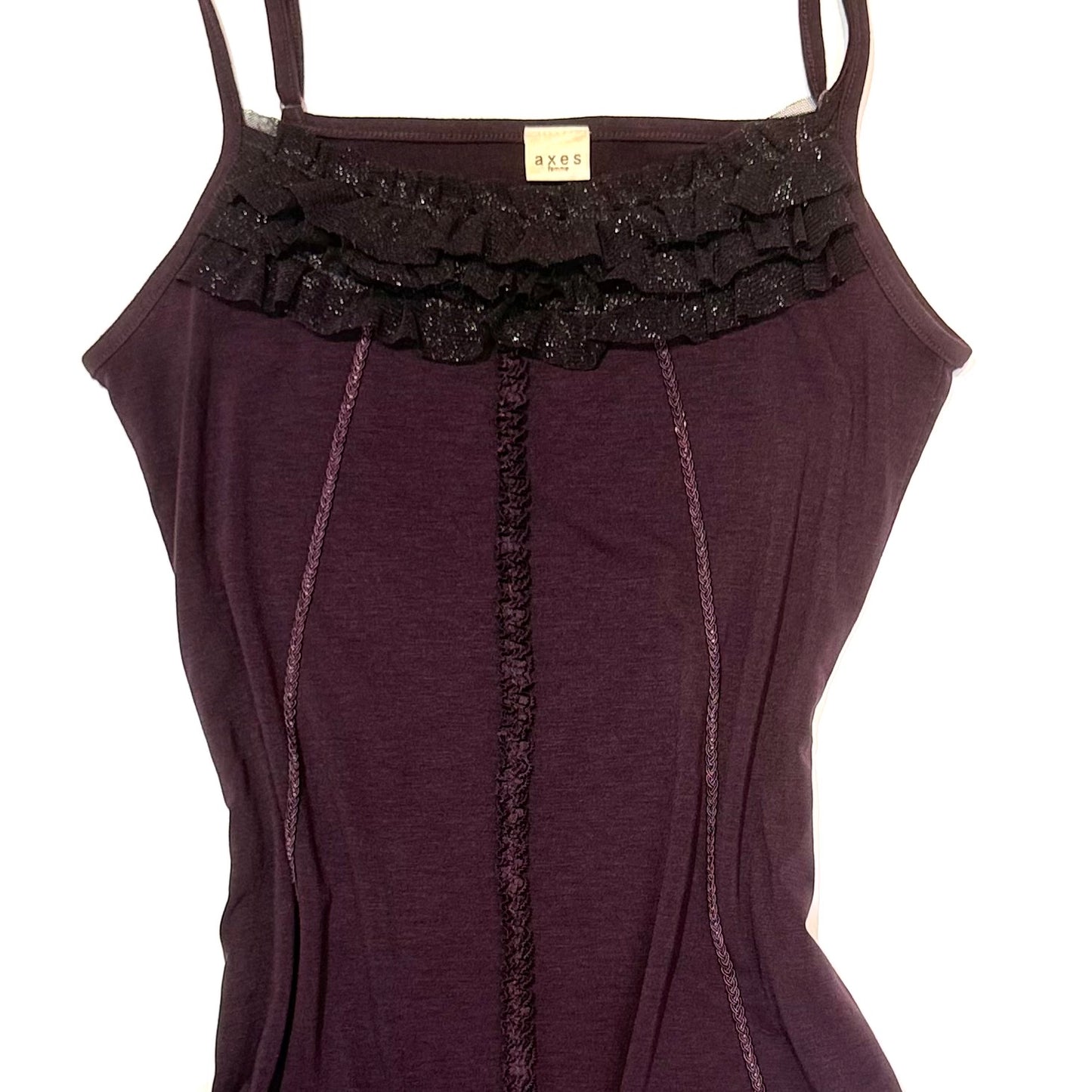 Axes purple lace cami