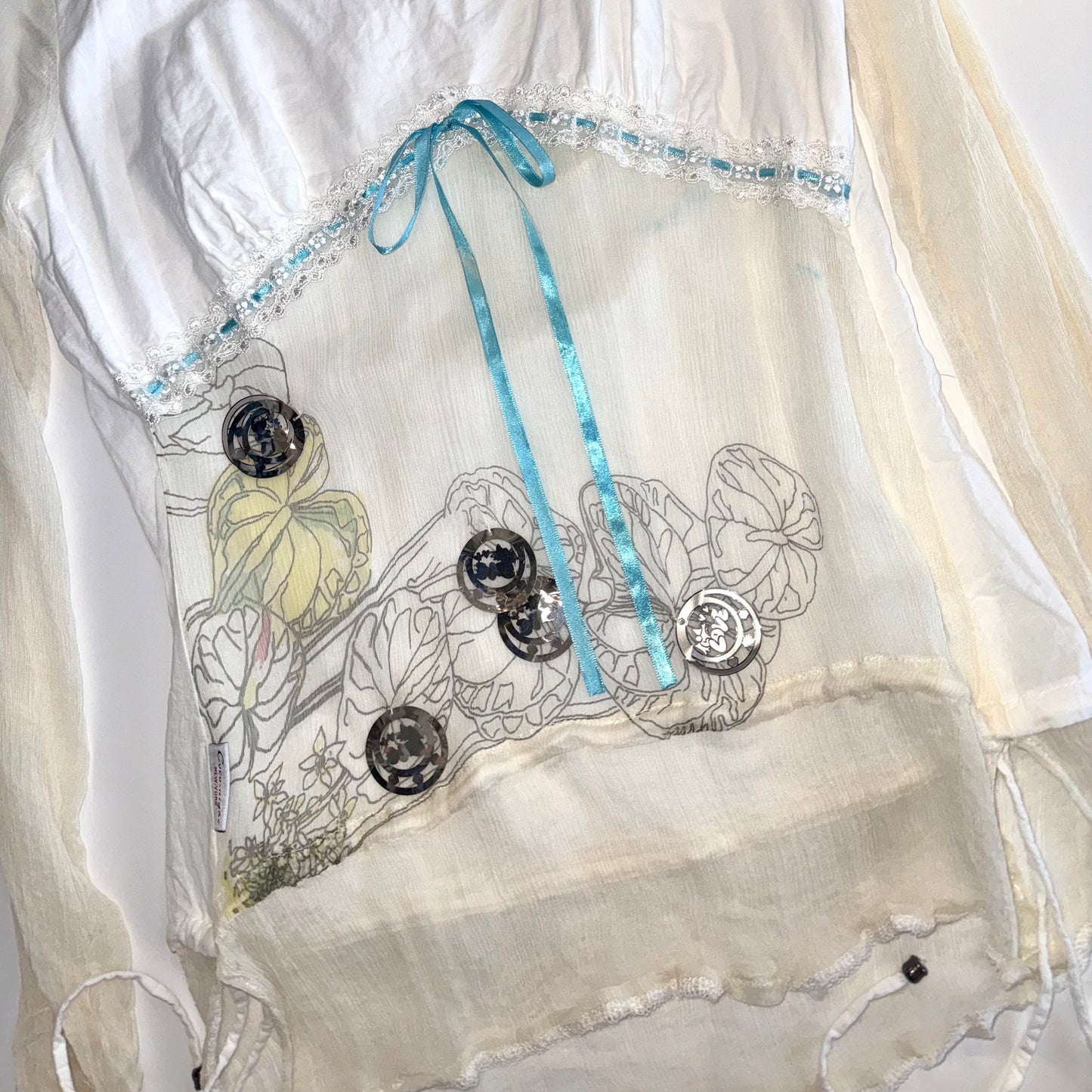 New York coco-night fairy sheer long sleeve
