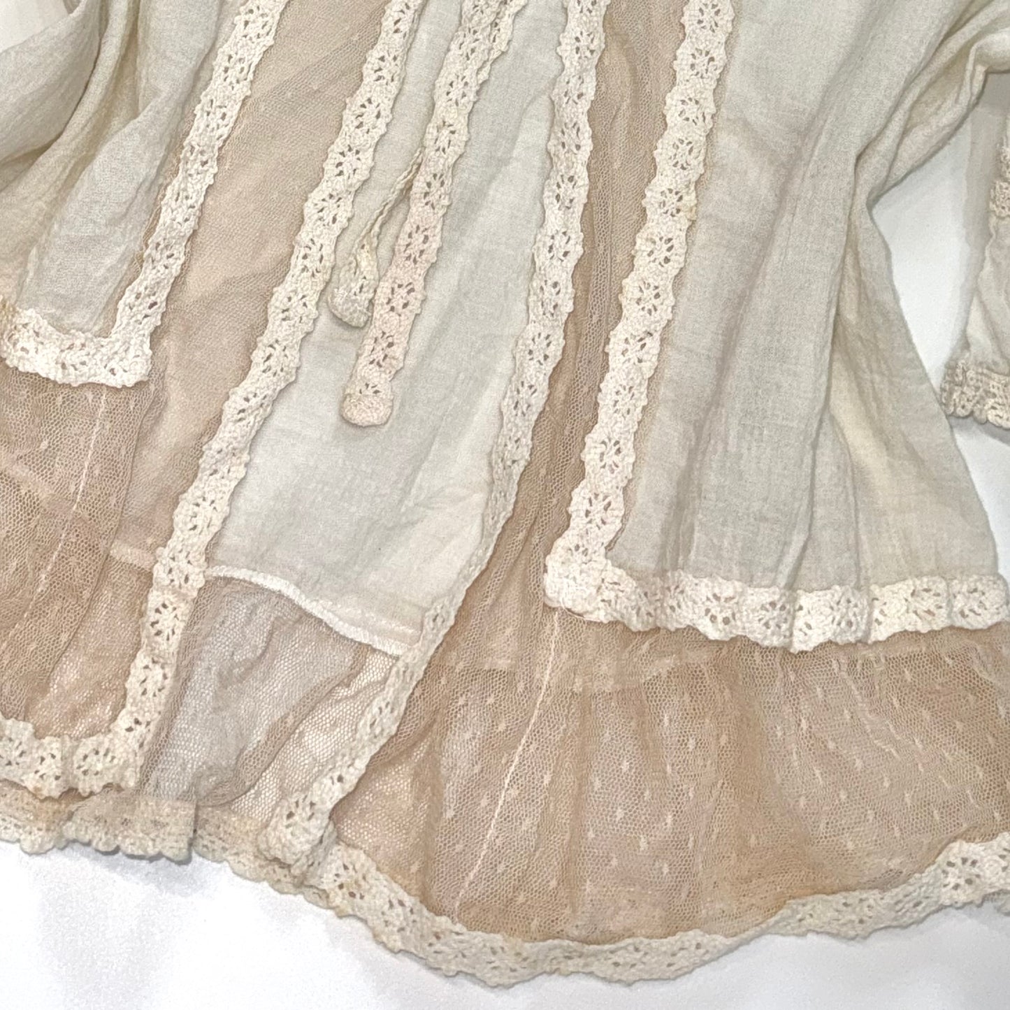 Ivory cotton lace outer