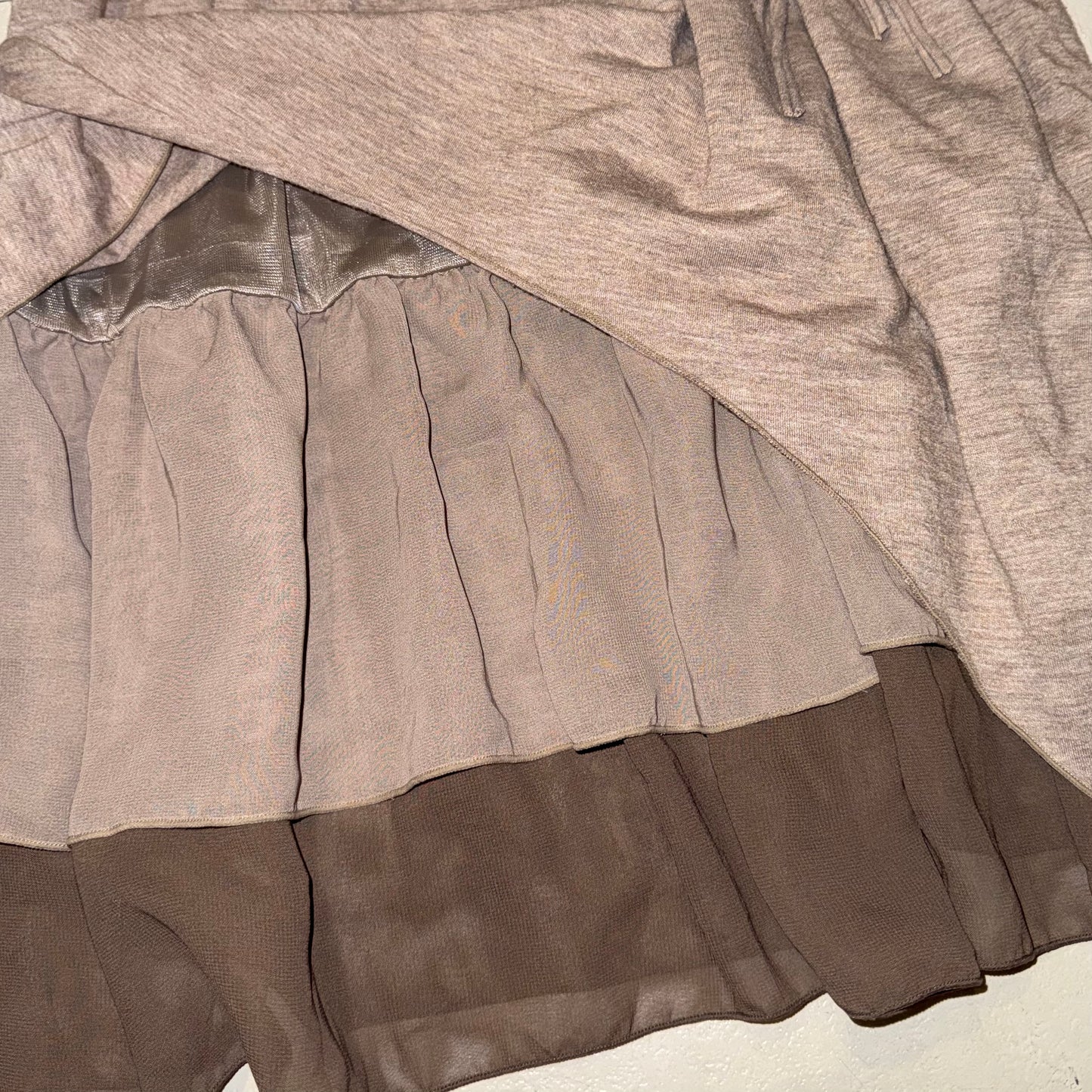 Brown layered dress