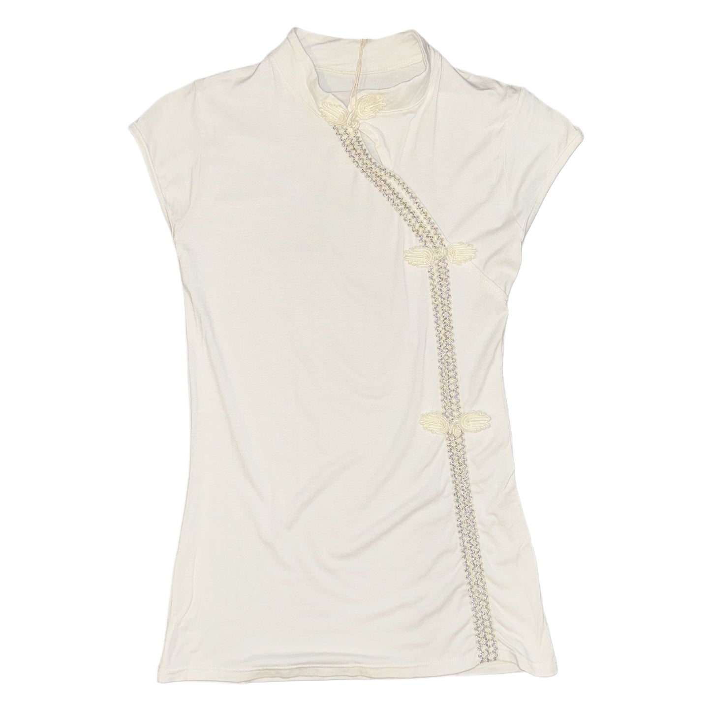 White chinese knot top