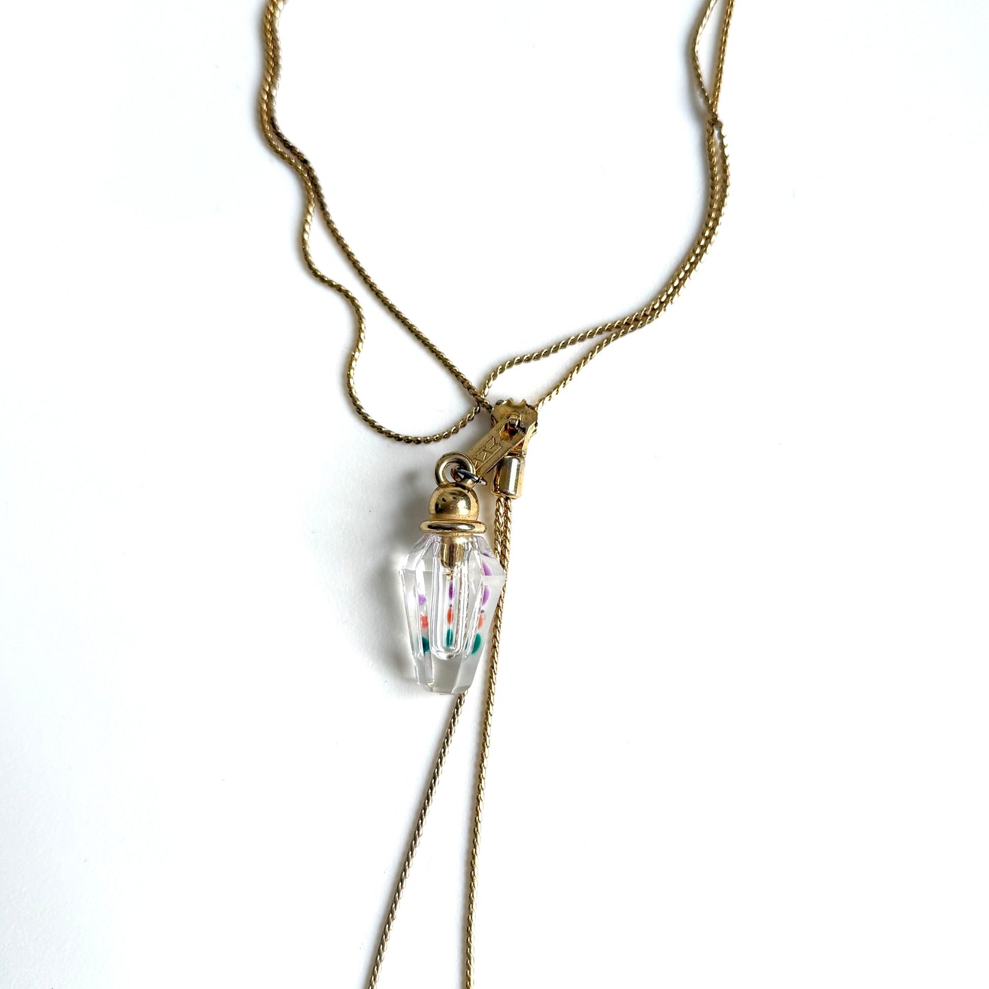 YKK zipper gold necklace