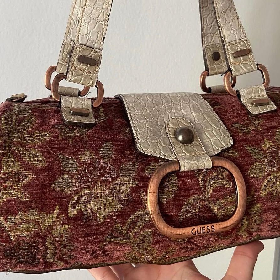 Guess brown floral bag
