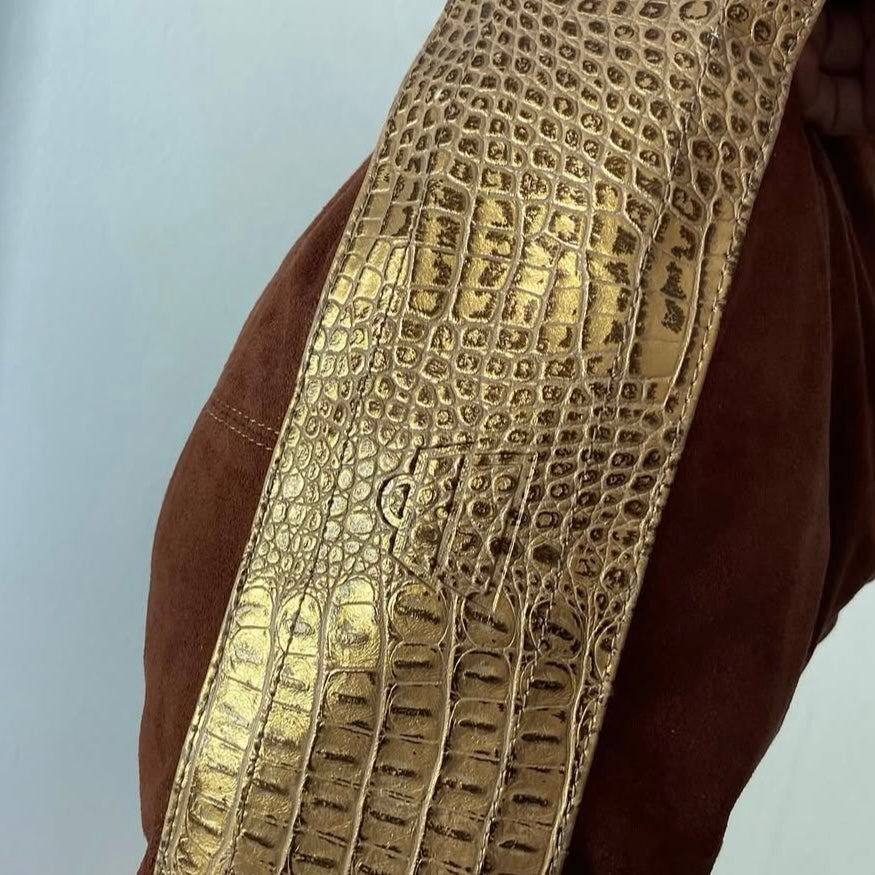 Kathy brown suede bag