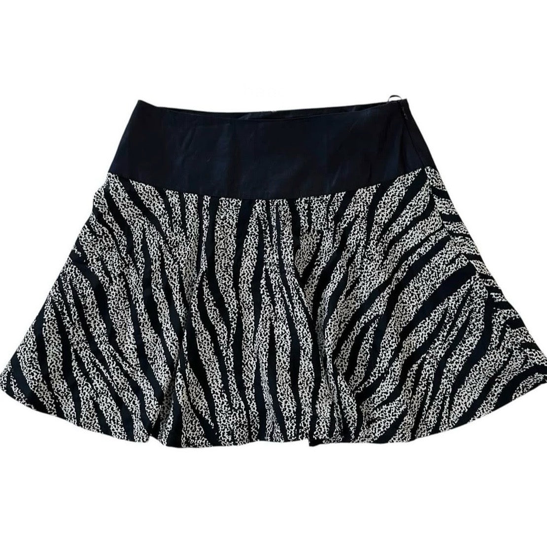 Grey zebra skirt