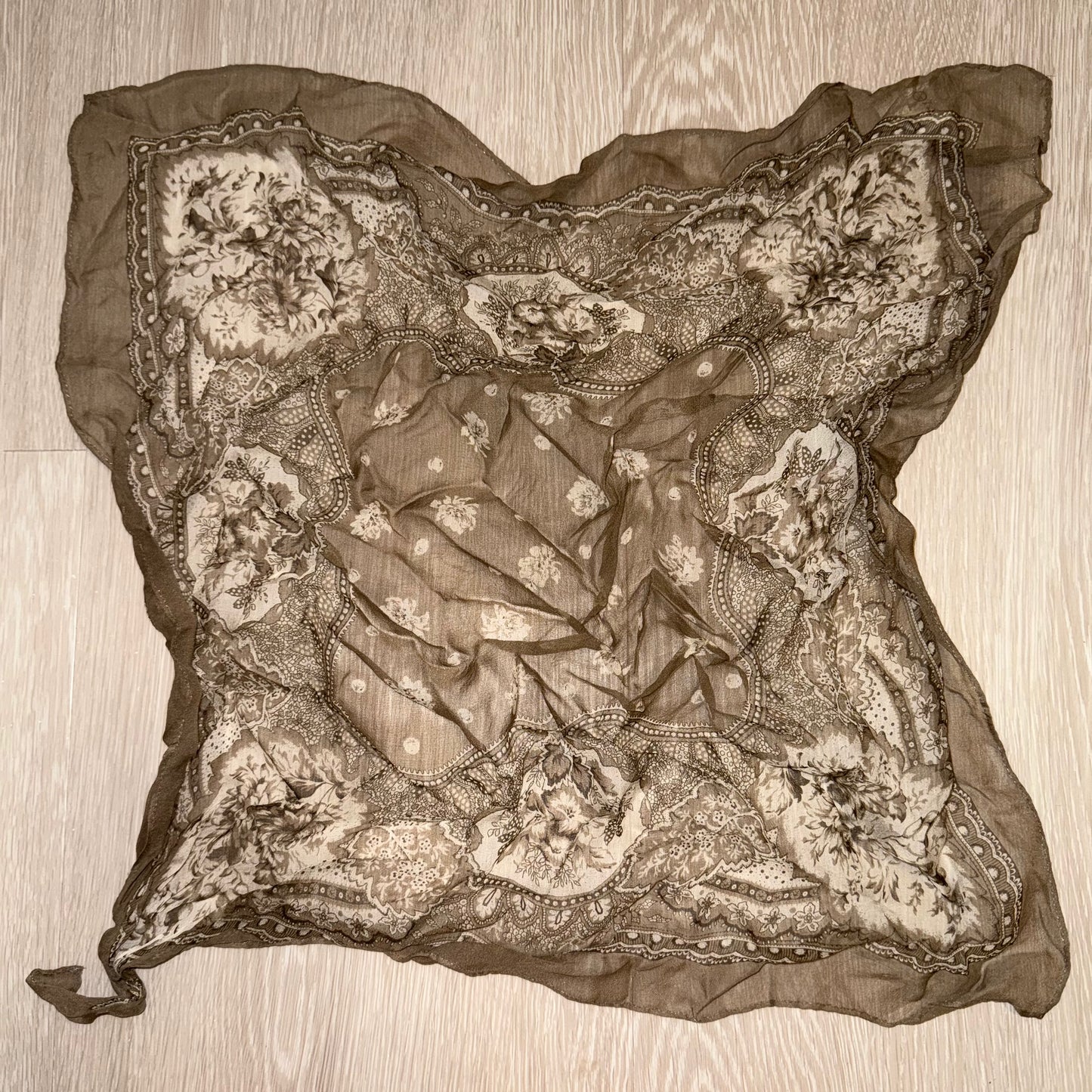 Vintage silk scarf