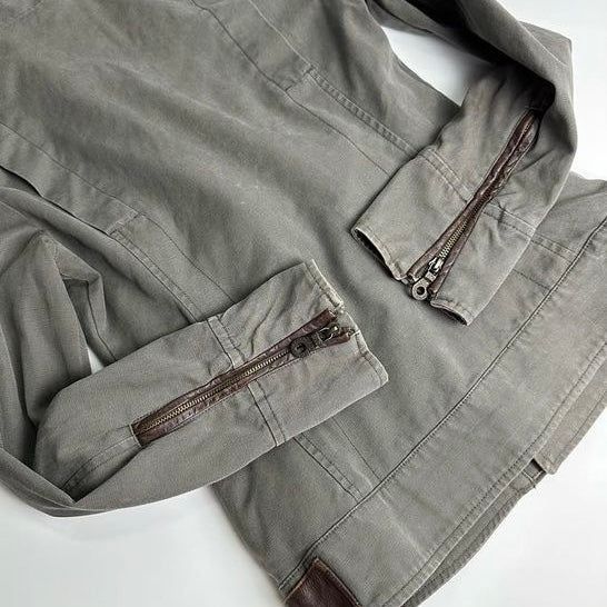 Diesel cargo leather jacket