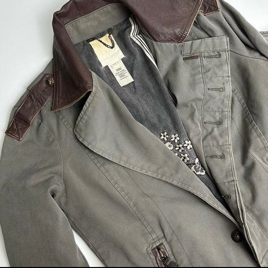 Diesel cargo leather jacket