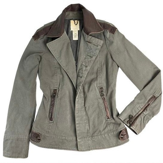 Diesel cargo leather jacket