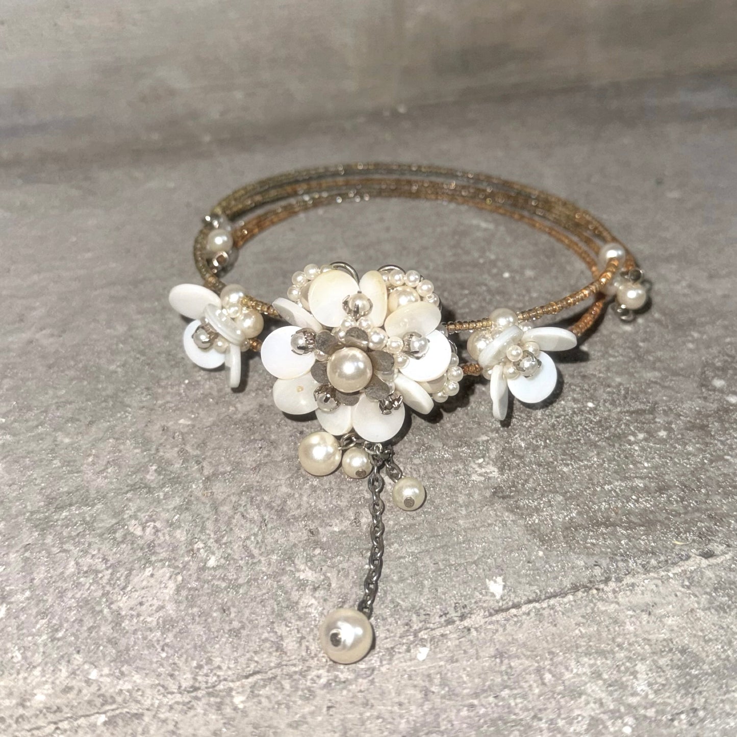 Flower choker, bracelet