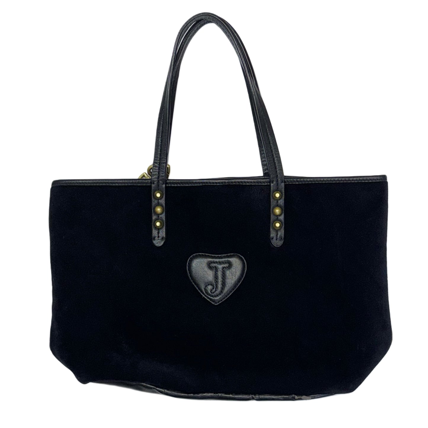 Juicy Couture black shoulder bag with heart keychain