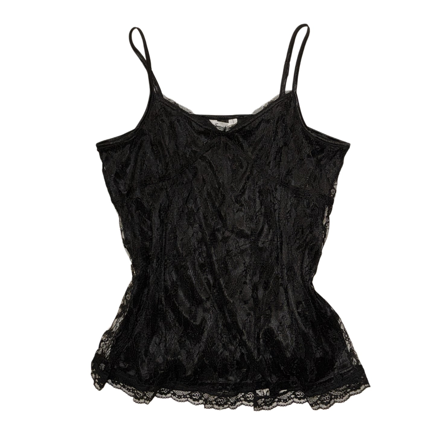 Black lace cami