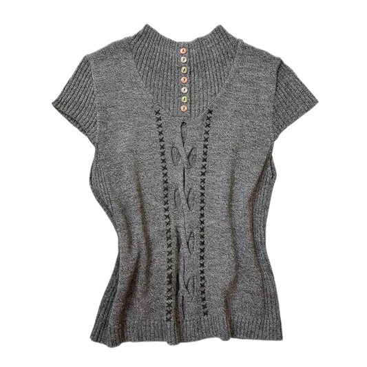 brown knitted top